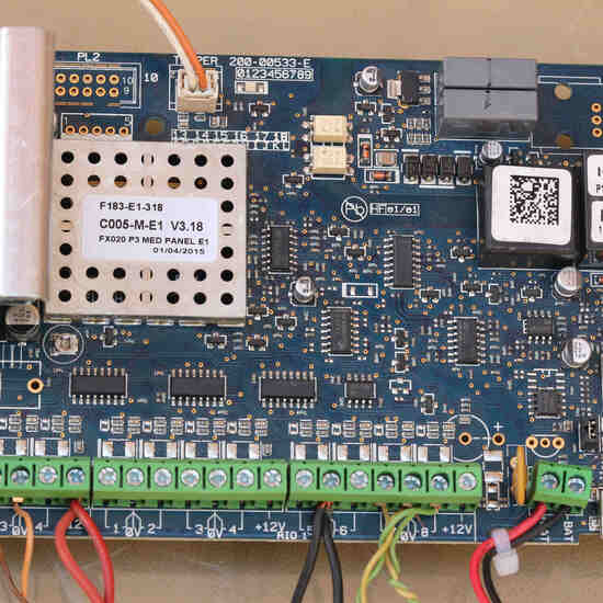 Placa de control de central antiintrusión