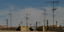 Antenas en los tejados de Toledo, Castilla-La Mancha