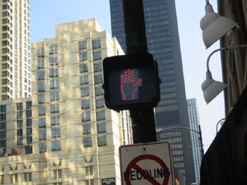 Detalle semáforo en Chicago
