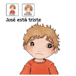 José está triste.