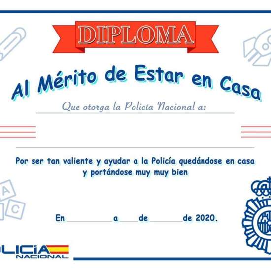 DIPLOMA POLICIA QUÉDATE EN CASA