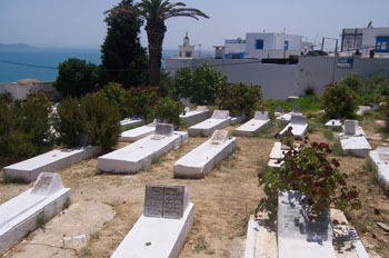 Cementerio, Sidi Bou Said, Túnez