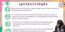 Instrucciones paisaje de aprendizaje