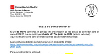 Información beca comedor
