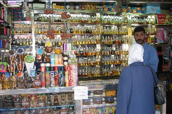 Interior de una tienda, Amman, Jordania