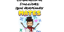 4º Matemáticas Comparación de fracciones con igual denominador.