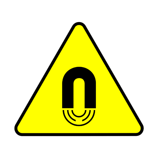 Peligro: Campo magnético intenso