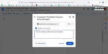 Portafolio digital 3: compartir un documento de Google Drive