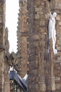 Detalle de la fachada de la Sagrada Familia, Barcelona