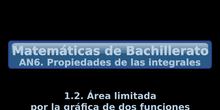 AN6. 1.2. Área limitada por la gráfica de dos funciones