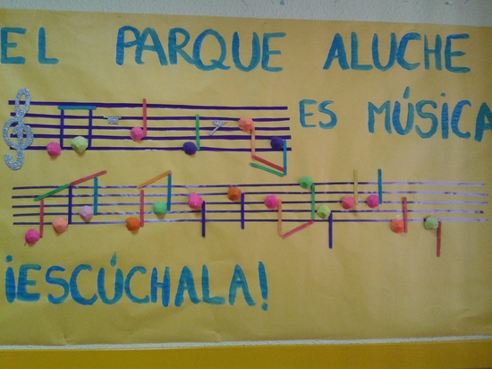 pentagrama con hueveras