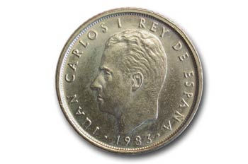 Pesetas, Juan Carlos, Cara