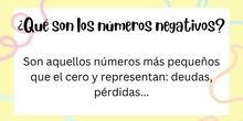 Números negativos