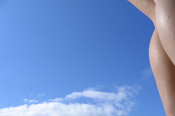 Piernas en la playa, Sao Paulo, Brasil