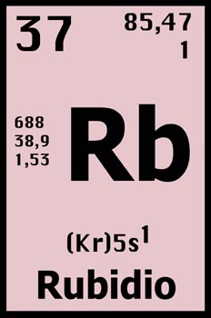 Tabla periódica, Rubidio