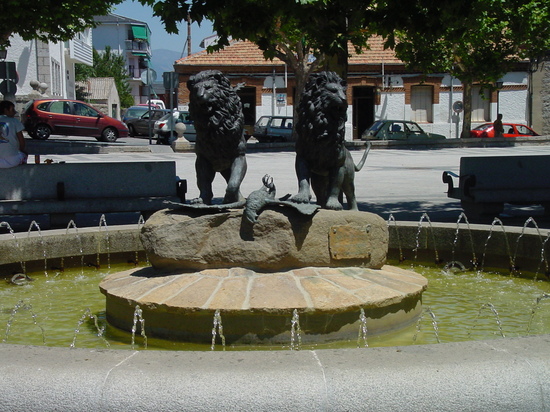 Fuente de Leones en El Escorial