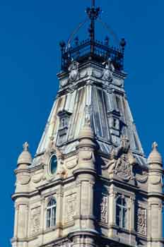 Torre del parlamento de Quebec City, Canadá