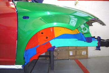 Despiece lateral delantero de chapa