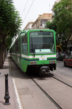 Tranvía, Túnez