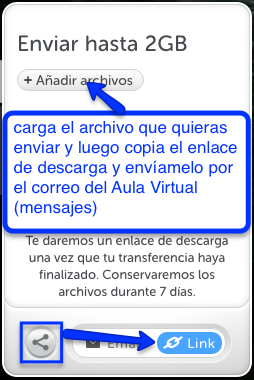 Enviar un archivo por Wetransfer