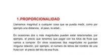 PROPORCIONALIDAD Y PORCENTAJES