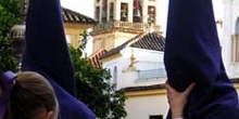 Penitentes de la Sta Faz y torre de la catedral, Córdoba, Andalu