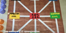 PRIMARIA 3º A - JUEGO TRES EN RAYA 112 EMERGENCIAS - ALVARO QUINTANO - ACTIVIDAD