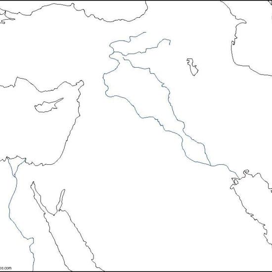 Mesopotamia mapa mudo
