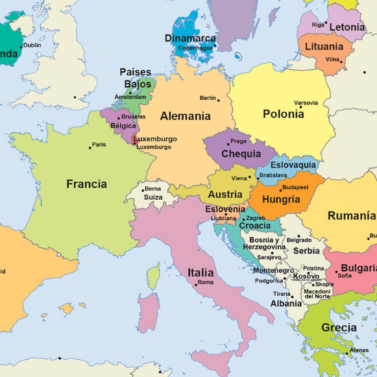 Mapa Unión Europea