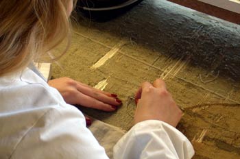 Restauración de un tapiz