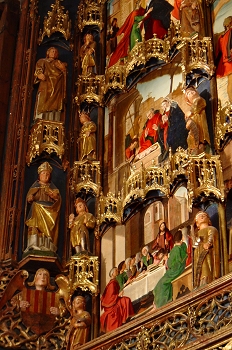 Detalle del Retablo Mayor Colegiata de Bolea, Huesca