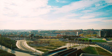 Vista panorámica de un parque