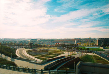 Vista panorámica de un parque