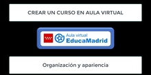 Crear curso Aula virtual