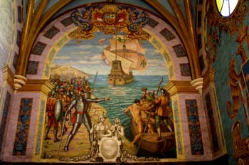 Capilla donde está enterrado Pizarro. Catedral de Lima, Perú