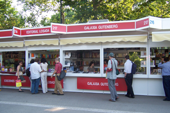 Stands en la Feria del Libro, Madrid