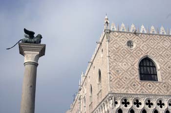 León alado y Palacio Ducal, Venecia