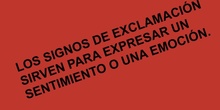 PRIMARIA 1º - SIGNOS DE EXCLAMACIÓN - LENGUA Y LITERATURA - FORMACIÓN