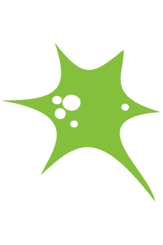 Globo verde explotando