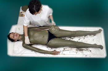 Envolturas de arcillas y algas: aplicación tendido supino