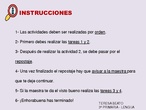 Instrucciones de mis actividades