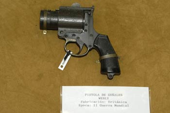 Pistola de señales Webly, Museo del Aire de Madrid