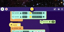Programa con OctoStudio, un movimiento circular para jugar al eclipse de Sol