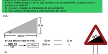 Trigonometría: 26.Problema de la señal de tráfico