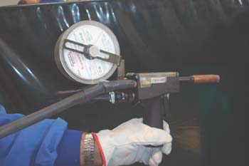 Pistola para MIG con aportación de hilo