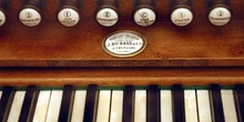 Registros y teclado de un órgano