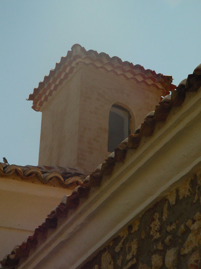 Detalle torre de iglesia en Anchuelo