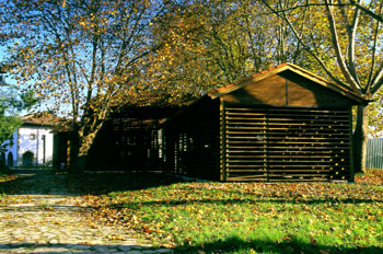 Pabellones de aperos agrícolas, Museo del Pueblo de Asturias, Gi