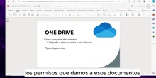 Onedrive2-Compartir documentos. Tipos de permisos