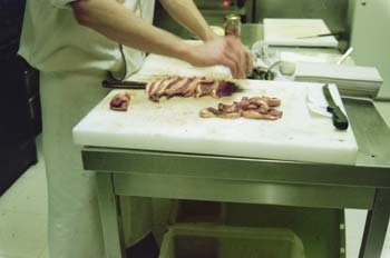 Preparando solomillo para rosbif